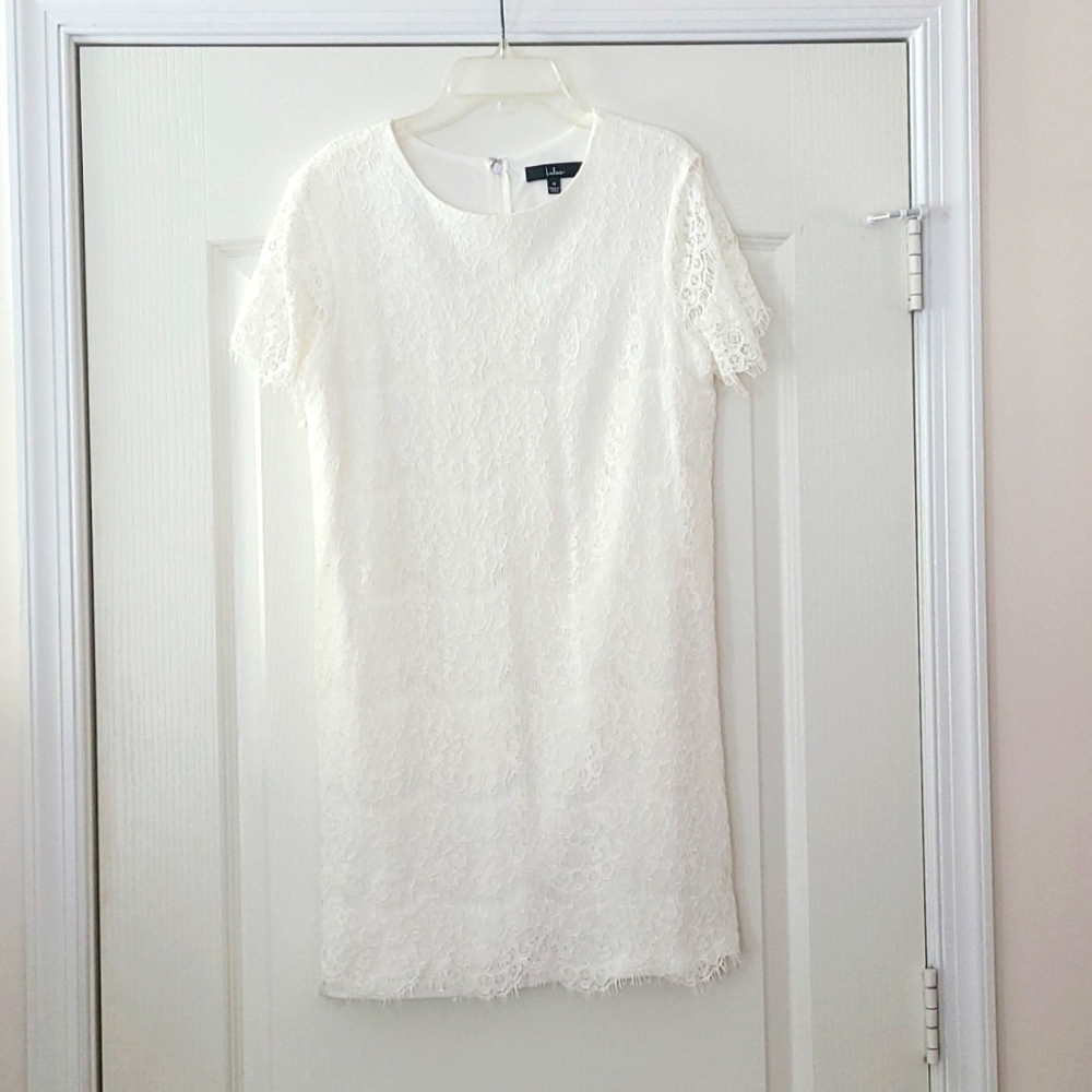 Lulus white lace dress